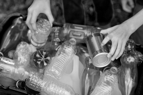 Residents participating in recycling collection in Richmond Upon Thames