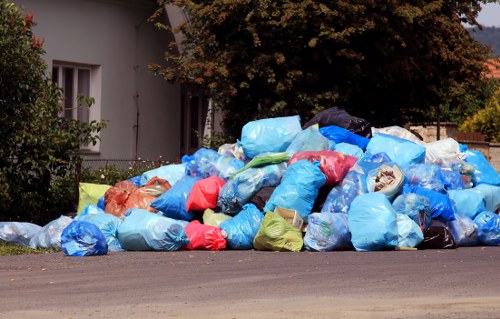 Rubbish removal truck in Richmond Upon Thames